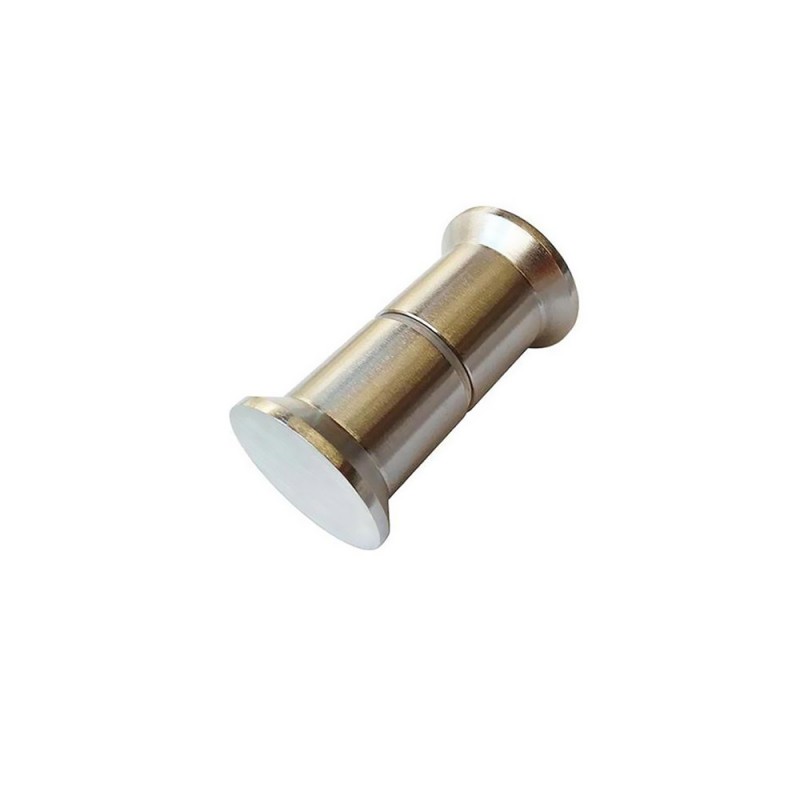 Πόμολο αλουμινίου μίνι κωνικό διπλό Φ35-30mm χρώμιο σατινέ