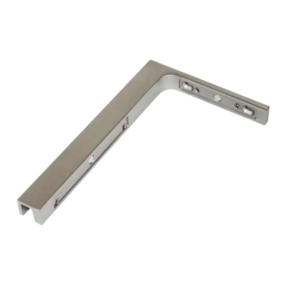 Αντηρίδα ανοξείδωτη γωνιακή 22cm x 14cm τοίχο - γυαλί