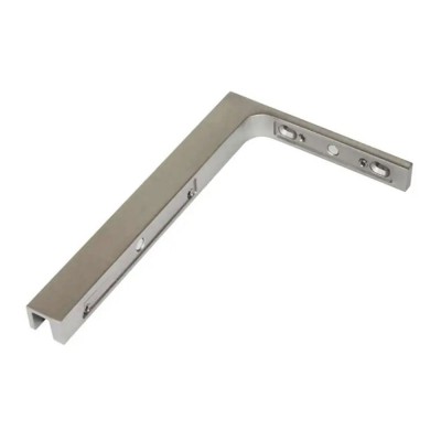 Αντηρίδα ανοξείδωτη γωνιακή 22cm x 14cm τοίχο - γυαλί