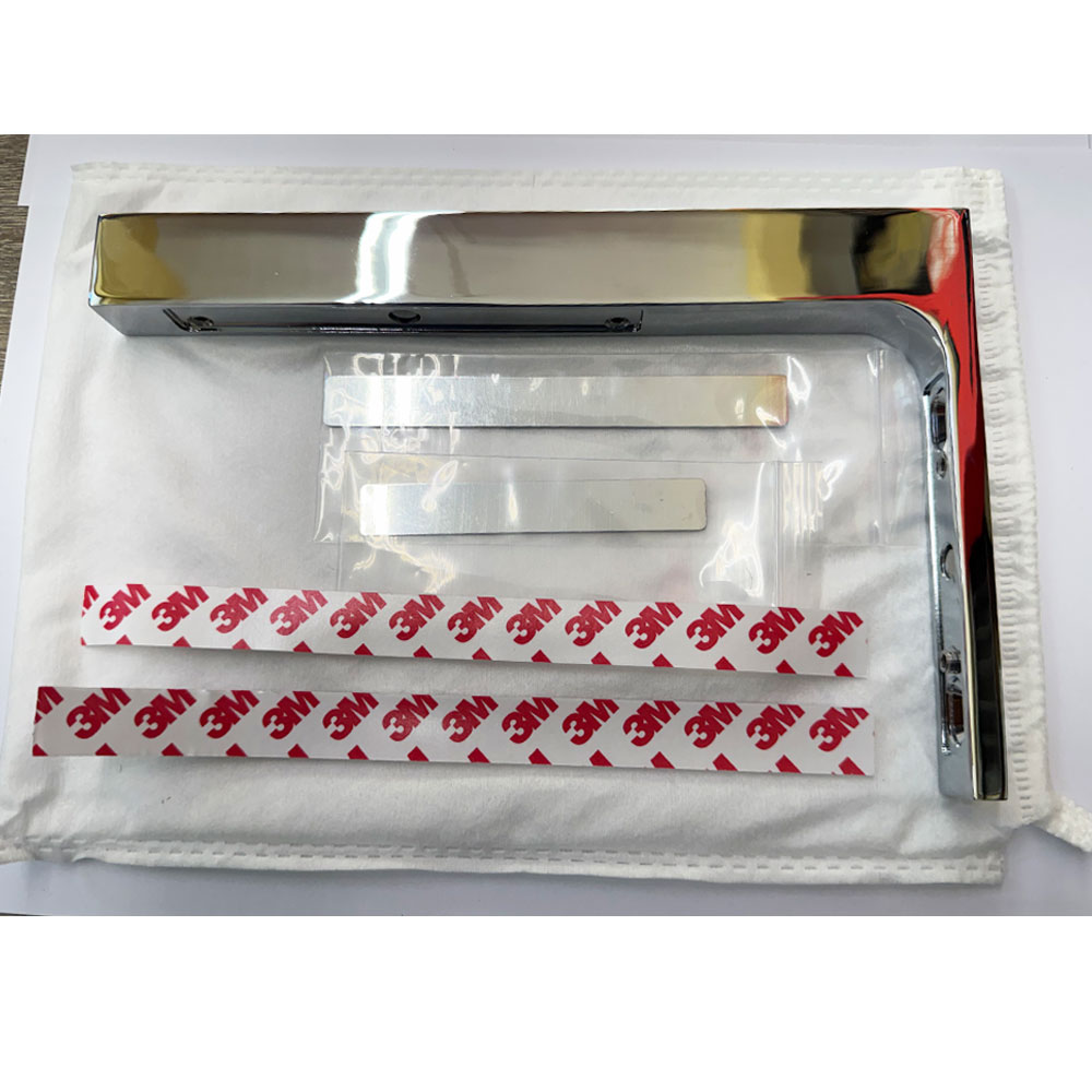 Αντηρίδα ανοξείδωτη γωνιακή 22cm x 14cm τοίχο - γυαλί