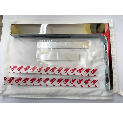 Αντηρίδα ανοξείδωτη γωνιακή 22cm x 14cm τοίχο - γυαλί