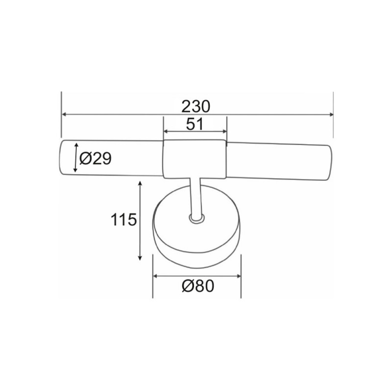 G9 metal two-light mirror bathroom lamp