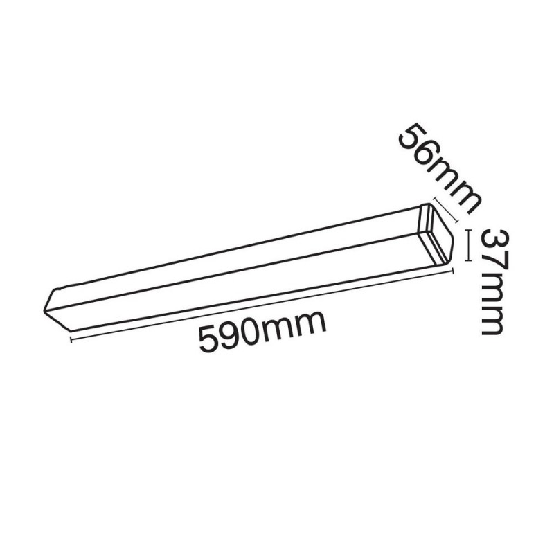 Bathroom lamp for wall 59cm (warm lighting)