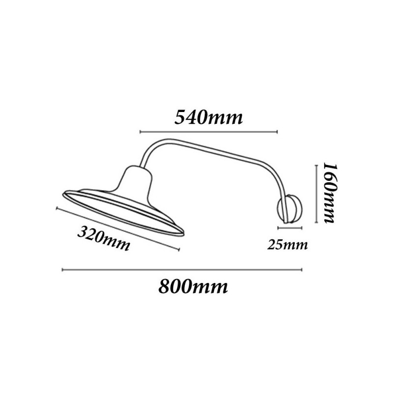  Retro wall-mounted bathroom lamp