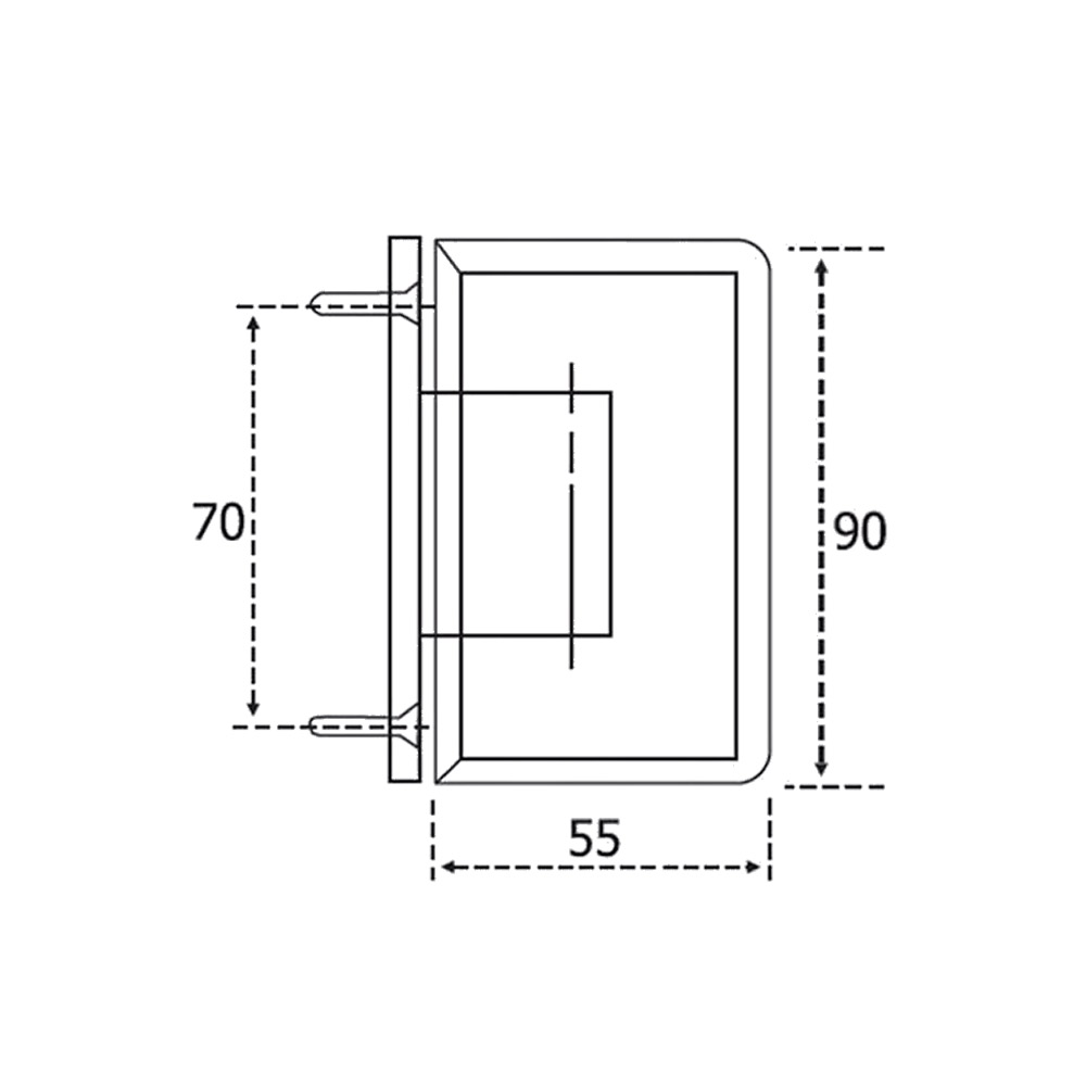 Γυάλινη πόρτα ανοιγόμενη 10mm securit 80x210cm ροζ - φούξια