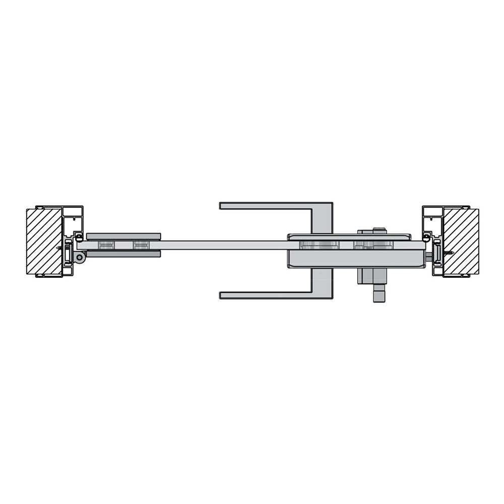 Γυάλινη πόρτα 10mm securit 80x210cm πορτοκαλί με κάσα και κλειδαριά