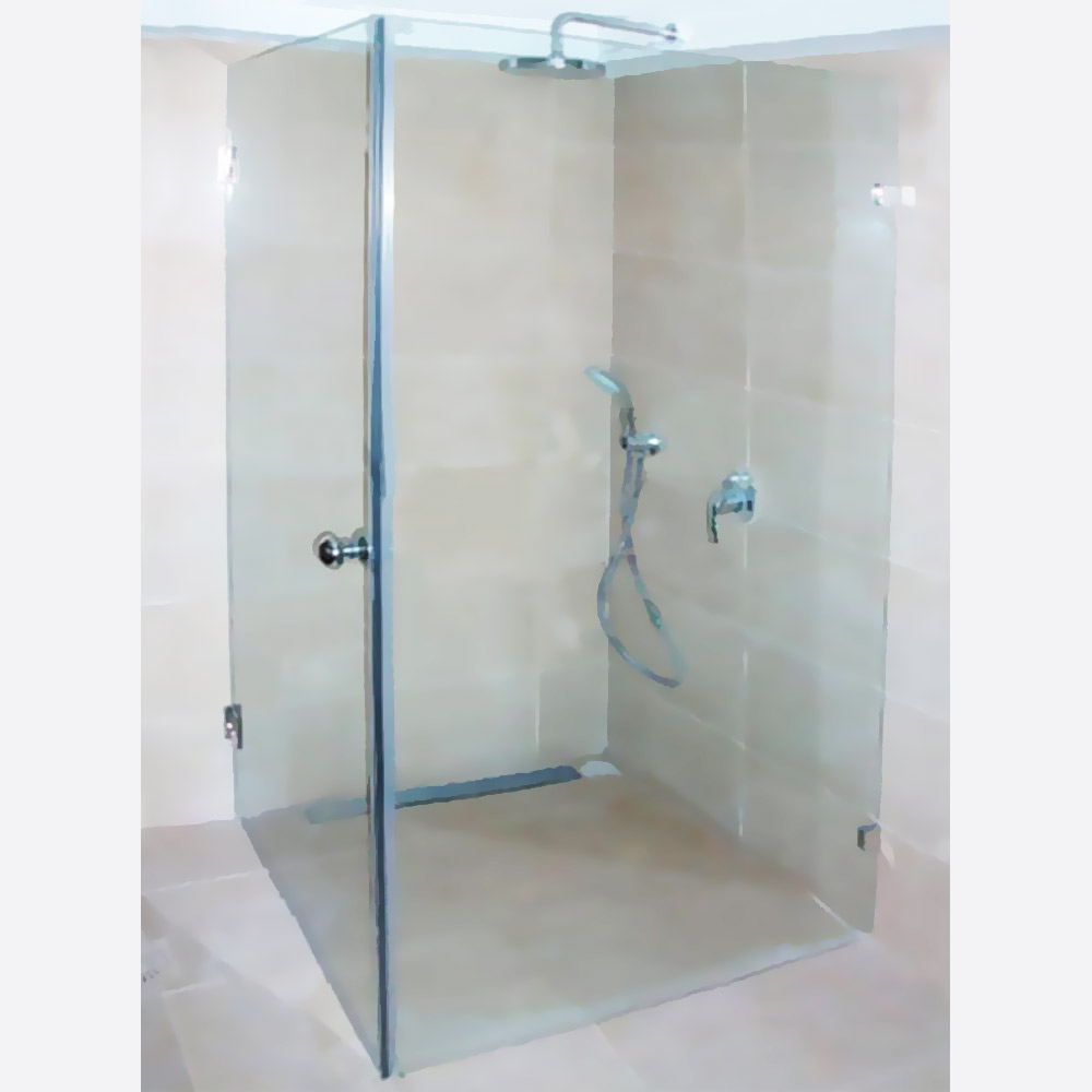  Glass bathroom shower cabin 10mm 80x80x190cm corner inox accessories