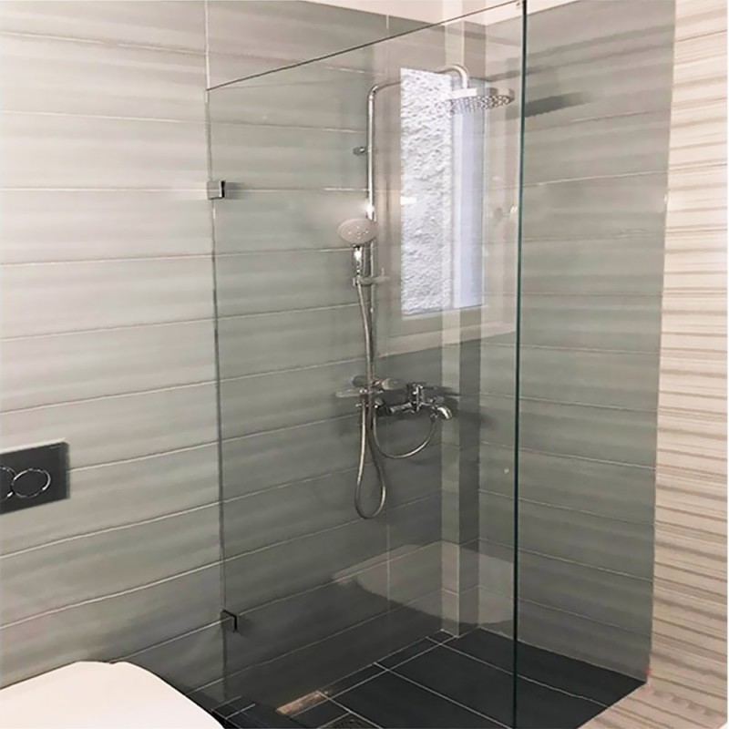 Fixed glass partition for shower 10mm securite 80x190cm