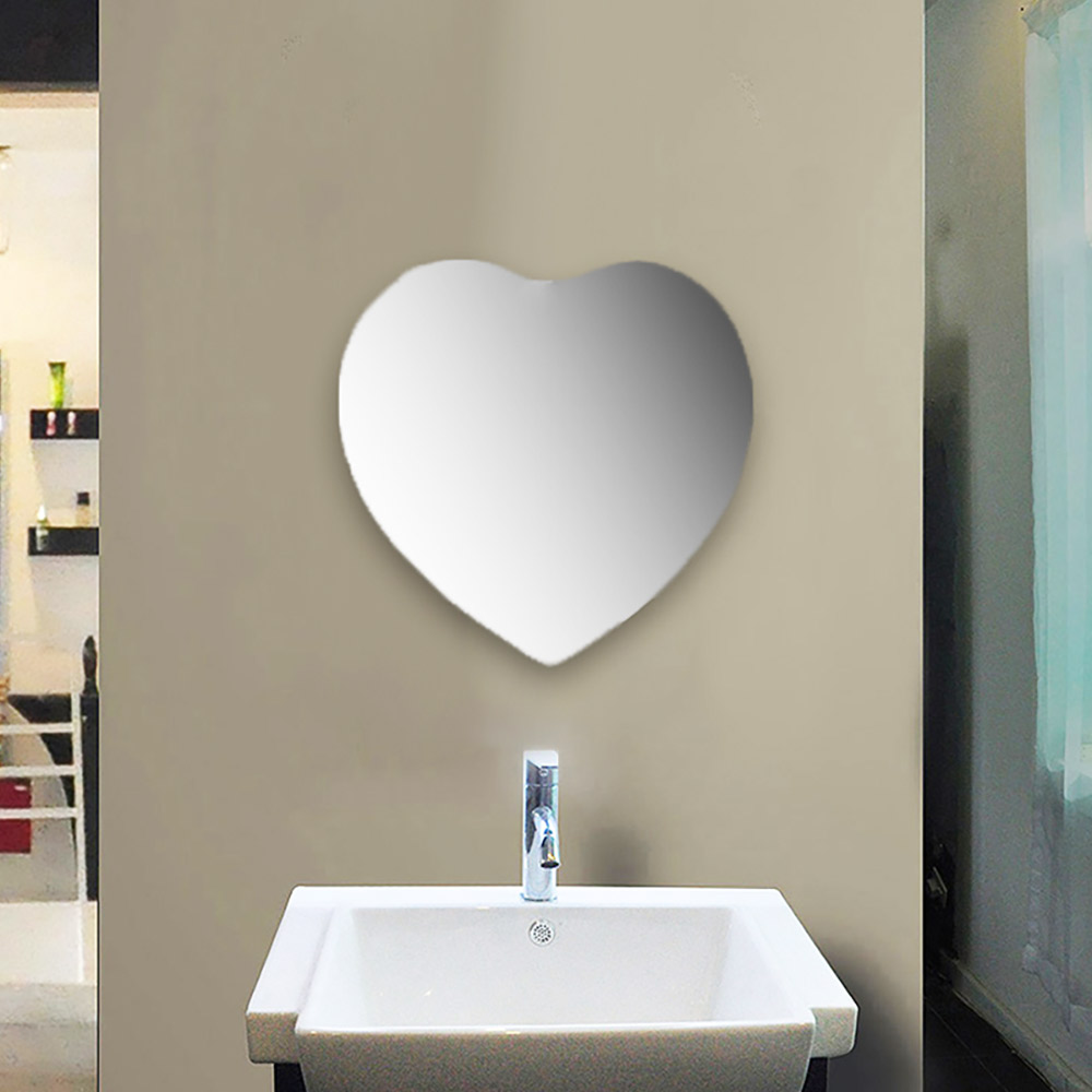 Καθρέπτης μπάνιου τοίχου καρδιά 60x60cm