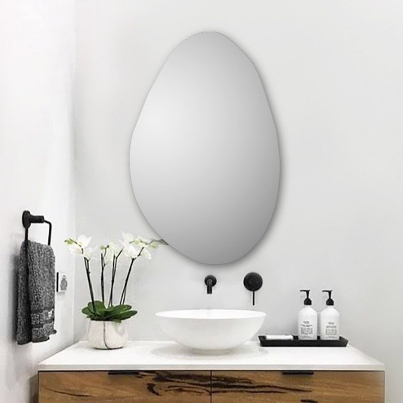 Mirror 45x68cm - 60x80cm pebble shaped