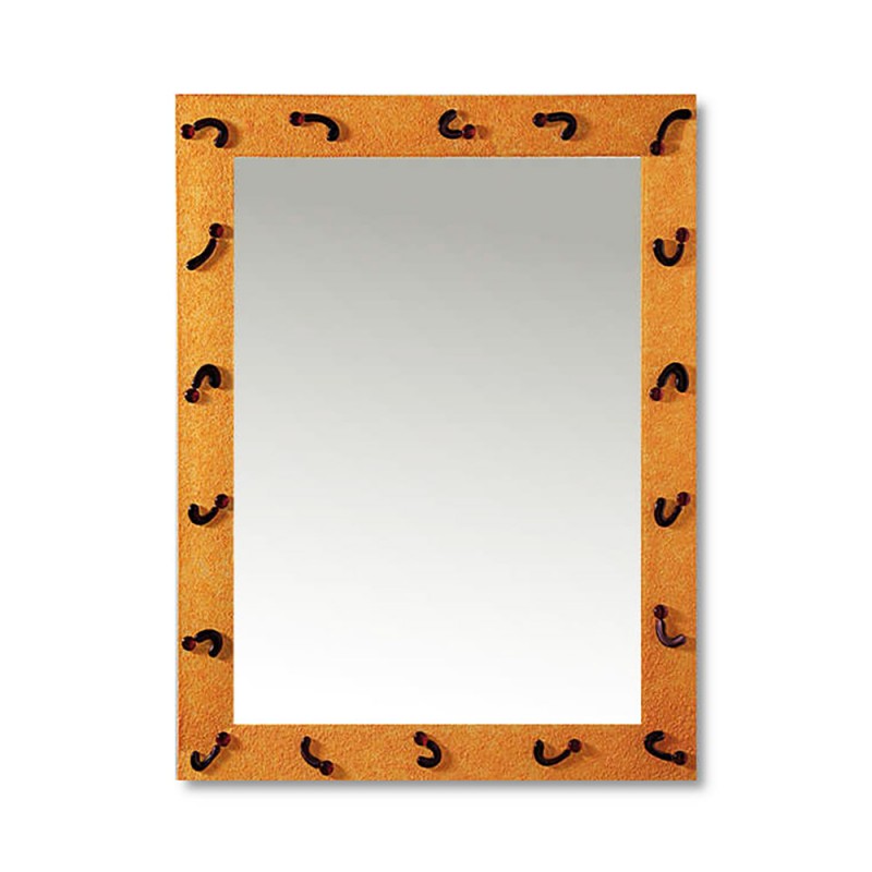 Wall mirror 70x80cm handmade hanging