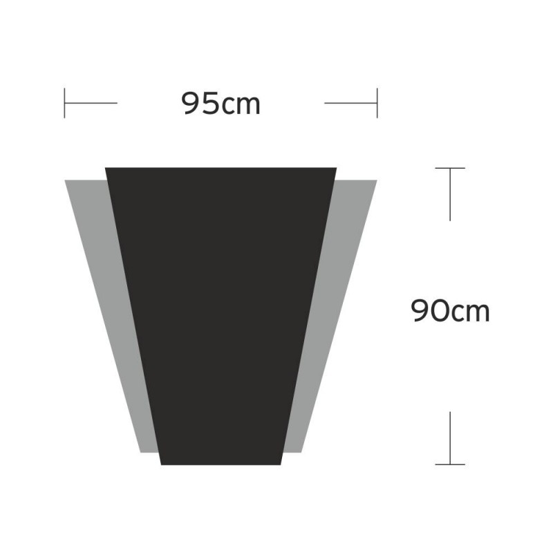 Art-Deco wall mirror 95x90cm