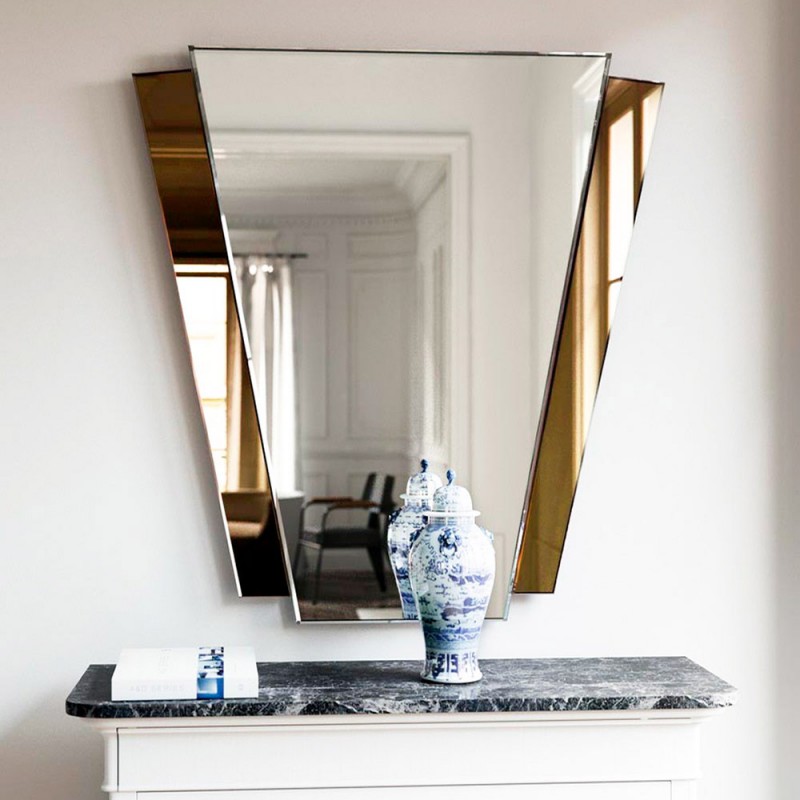 Art-Deco wall mirror 95x90cm