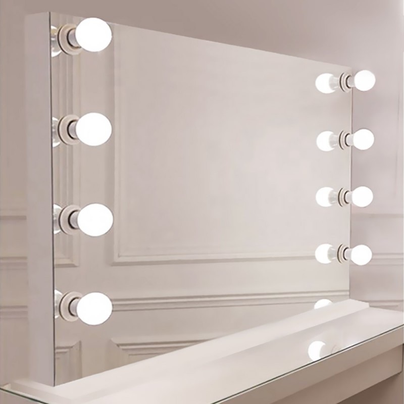 Καθρέπτης τοίχου 90x70cm με φωτισμό για μακιγιάζ Hollywood make up