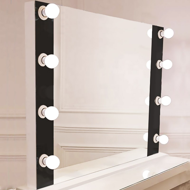 Mirror 90x70cm with lighting for Hollywood make up