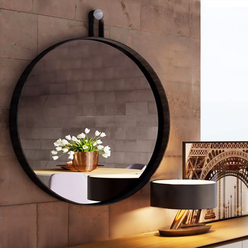  Round mirror Ø60cm - Ø90cm with steel blade