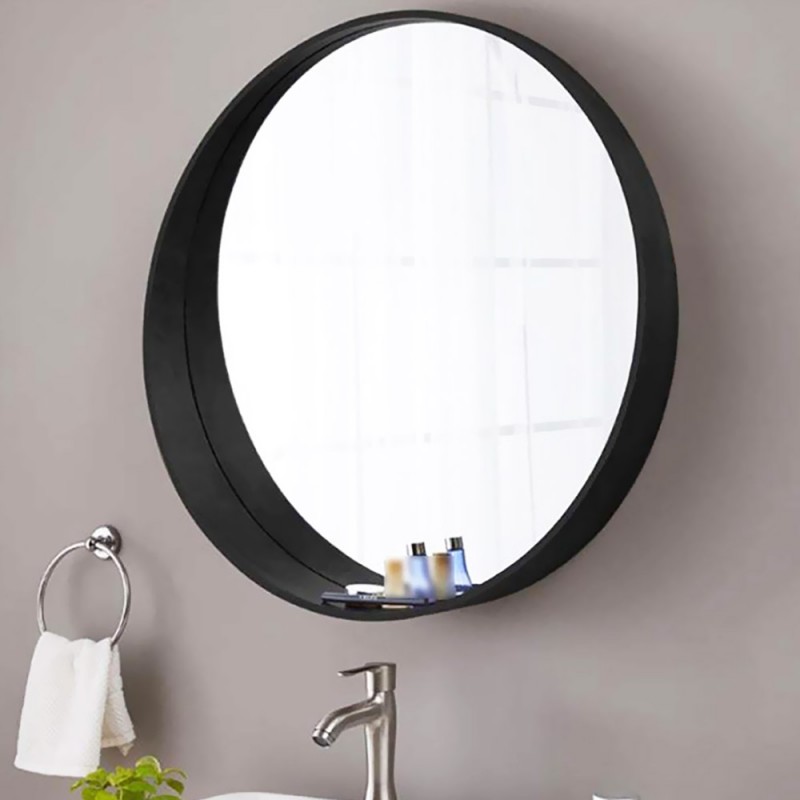 Καθρέπτης μπάνιου στρογγυλός ελλειπτικός Φ60cm - Φ70cm - 80cm με χαλύβδινη λάμα