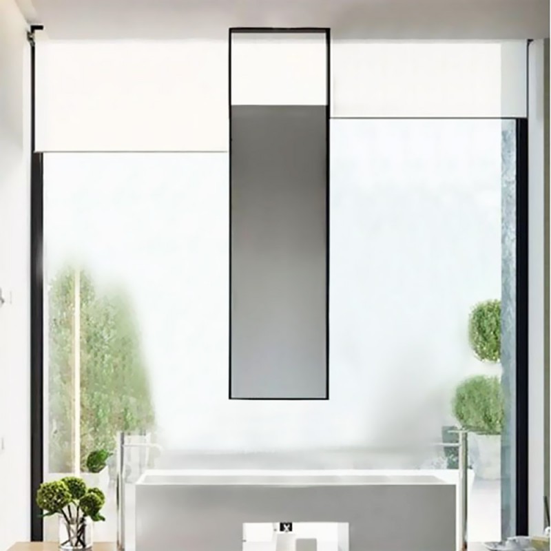 Κρεμαστός καθρέπτης οροφής μπάνιου 45x90cm, ολικό μήκος λάμας 150cm