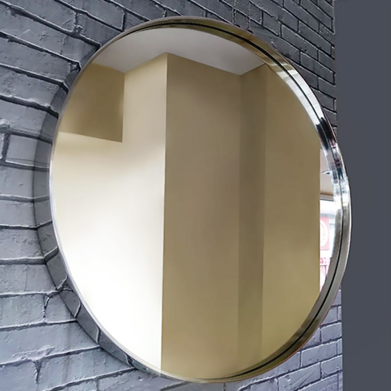  Round bathroom mirror Ø60cm INOX hanging with a chain