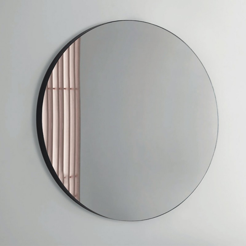Round mirror Ø60cm - Ø90cm with steel blade