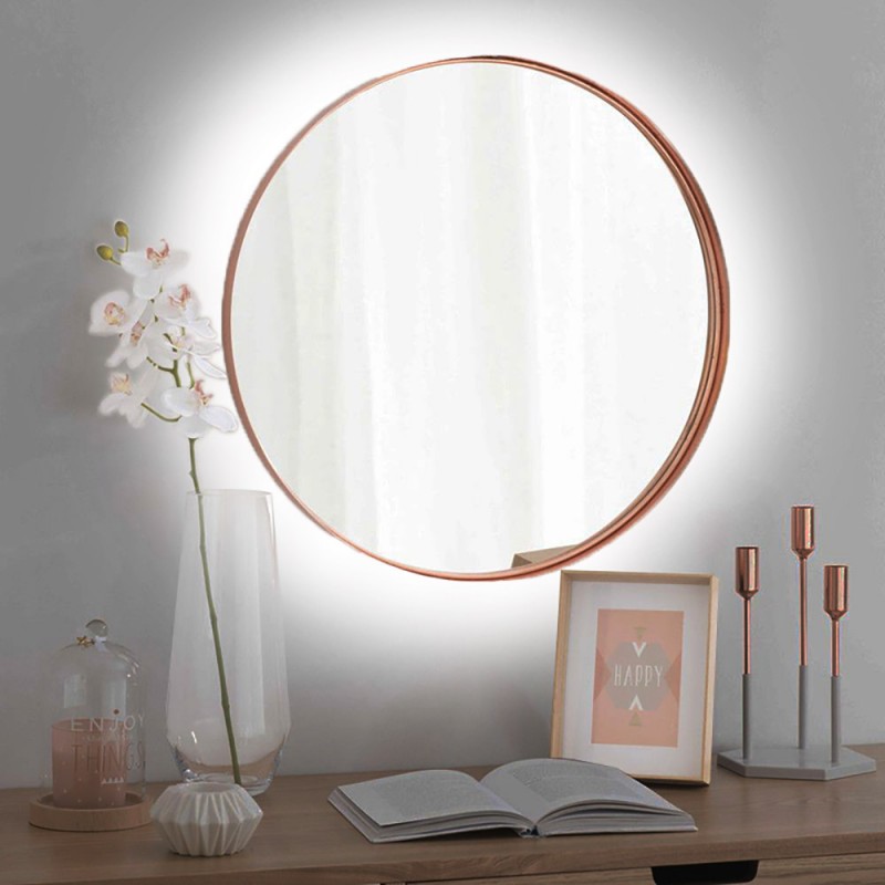 Round wall mirror Φ60cm - Φ90cm with steel blade