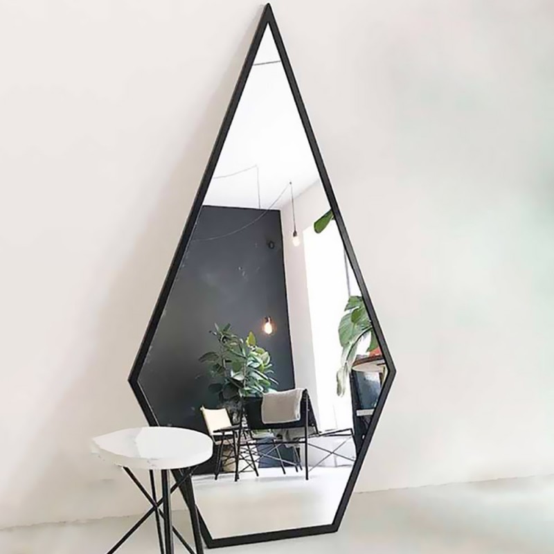 Mirror 90x180cm metal in the shape of a diamond