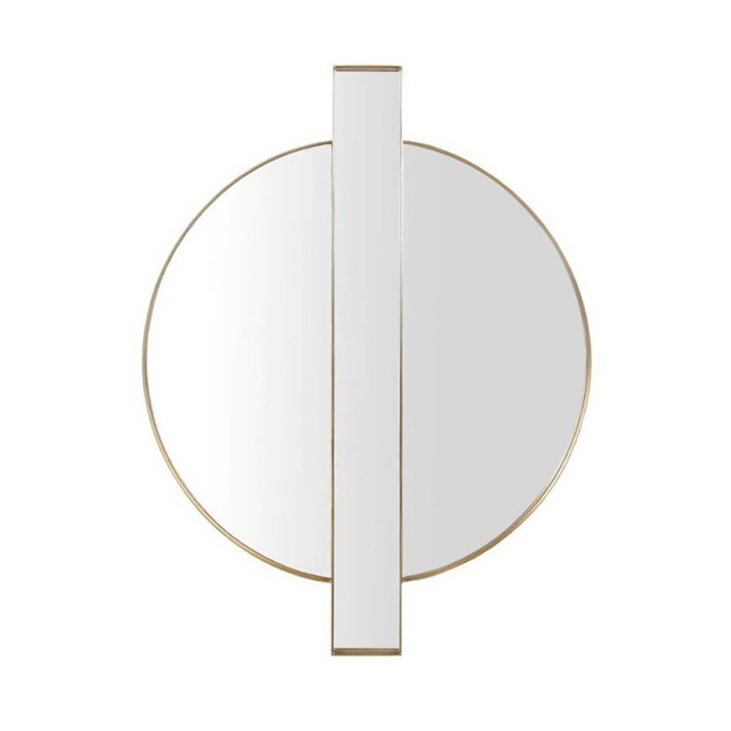 Καθρέπτης τοίχου στρογγυλός Φ80cm - Φ90cm με χρυσή λάμα χάλυβα