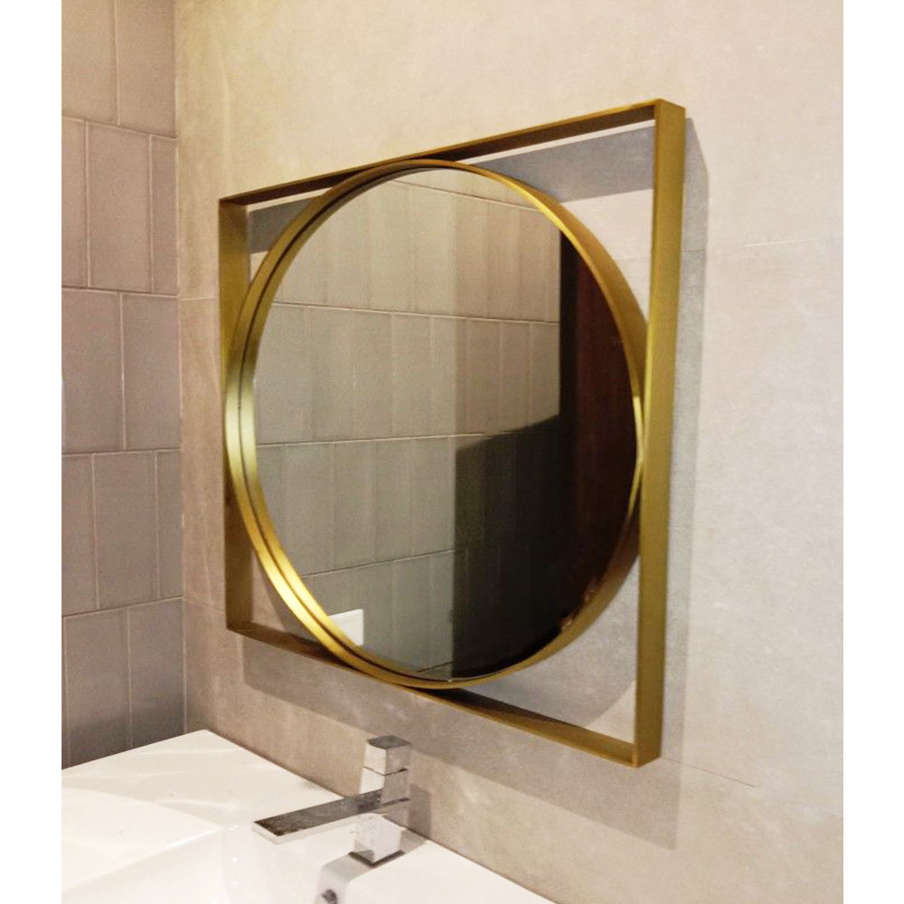 Καθρέπτης Φ70cm - Φ80cm - Φ90cm με μεταλλικό πλαίσιο