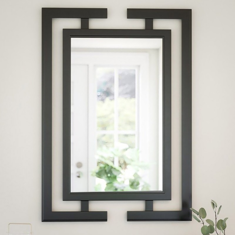 Mirror 70x90cm with steel blade