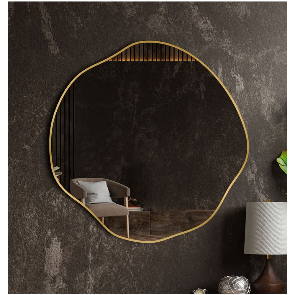 Καθρέπτης  με μεταλλικό πλαίσιο Φ80cm - Φ90cm - Φ100cm