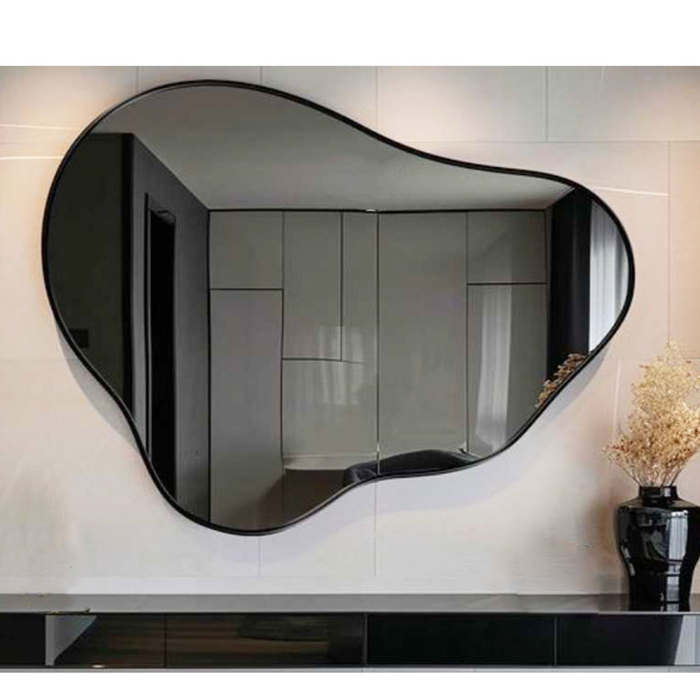 Καθρέπτης 160x130cm με μεταλλικό πλαίσιο σε ακανόνιστο σχήμα