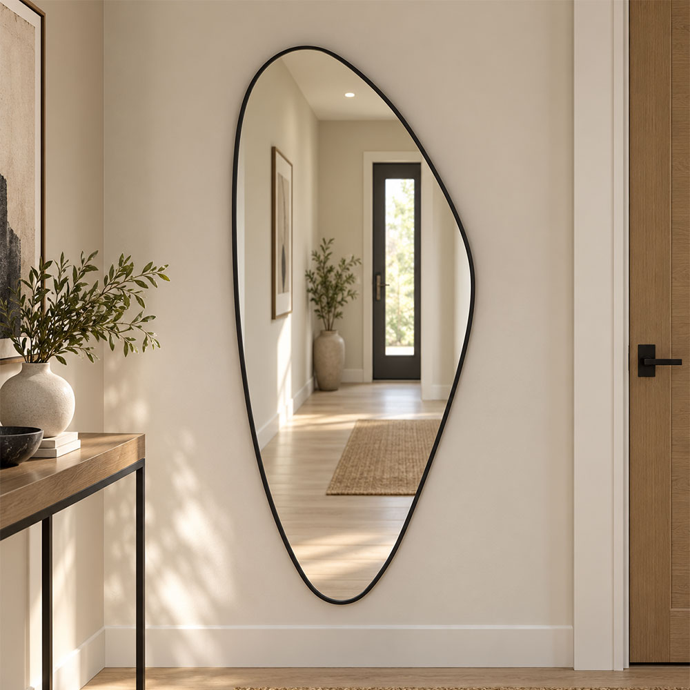 Καθρέπτης ολόσωμος ακανόνιστος 50x120cm - 60x150cm με μεταλλικό πλαίσιο