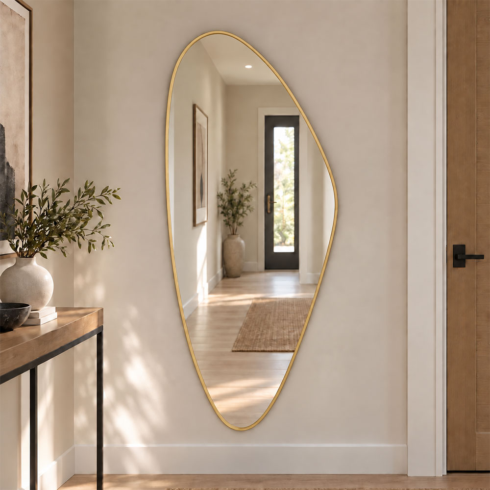 Καθρέπτης ολόσωμος ακανόνιστος 50x120cm - 60x150cm με μεταλλικό πλαίσιο
