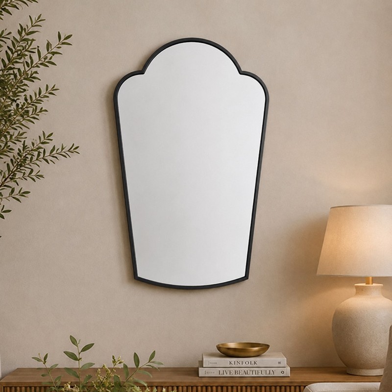 Μirror with steel blade 55x90cm