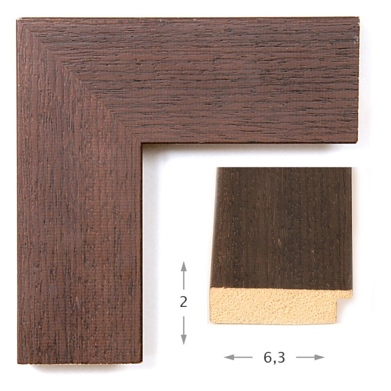  Mirror with wooden vege-open frame 60x80cm