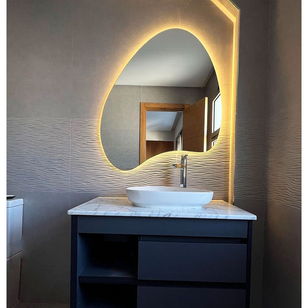 Καθρέπτης led 80x90cm σε σχήμα σταγόνα