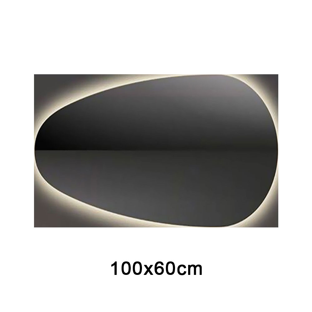 Led mirror 100x50 - 140x70cm in the shape of a pebble Bathroom mirrors Led mirror 100x50 - 140x70cm in the shape of a pebble