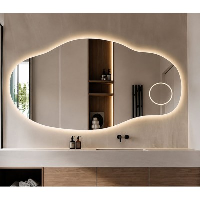 Καθρέπτης με LED 140x80cm σε ακανόνιστο σχήμα