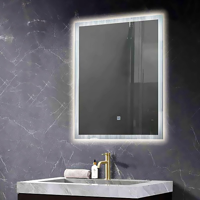Καθρέπτης led μπάνιου 60x80cm - 70x90cm φωτιζόμενος