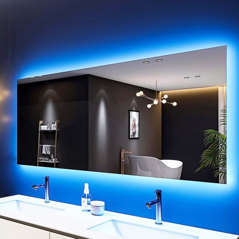 Led mirror 45x90cm - 80x120cm RGBW