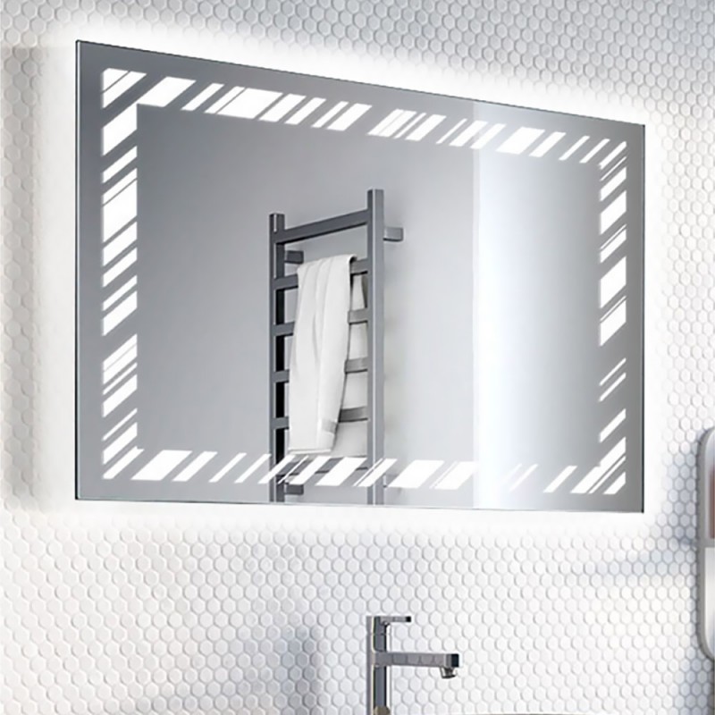  LED mirror 90X75cm