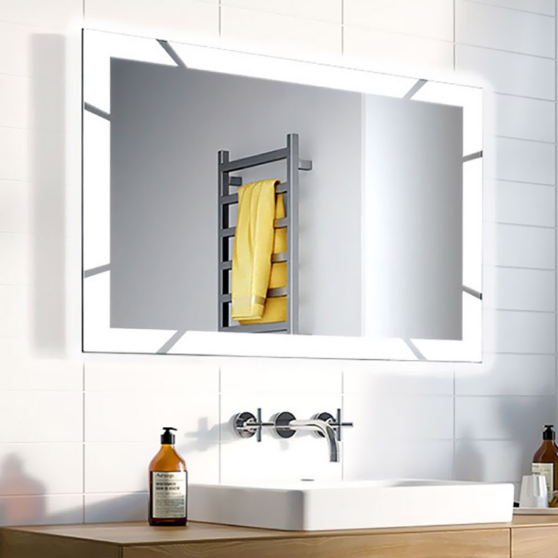  LED mirror 90X75cm