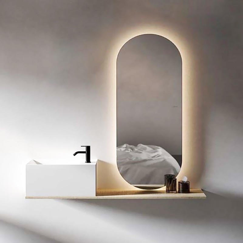 Led bathroom mirror 40x80cm - 40x100cm