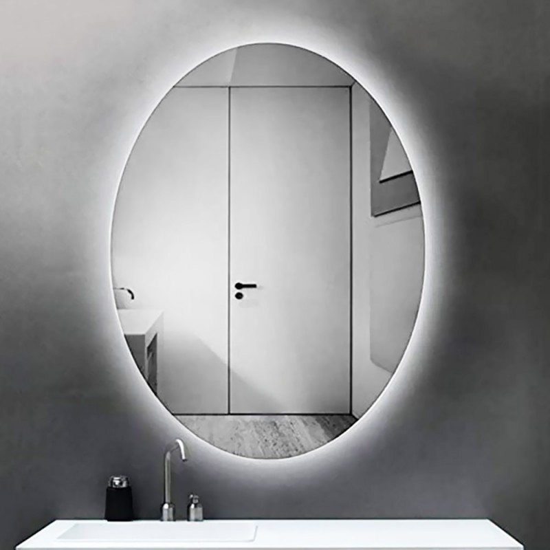 Καθρέπτης led μπάνιου τοίχου 60x80cm - 60x90cm οβάλ