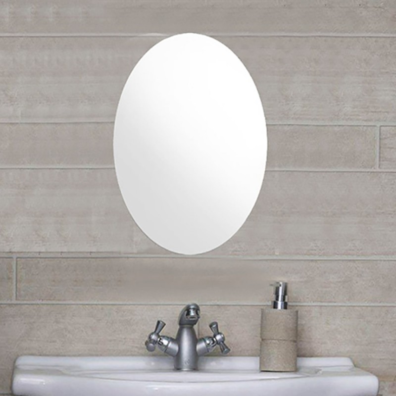 Mirror 30x53cm oval round stick