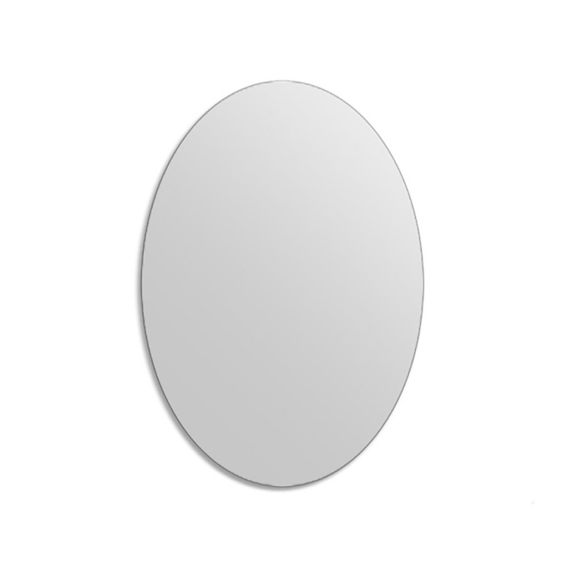 Wall mounted bathroom mirror 30x53cm oval round stick