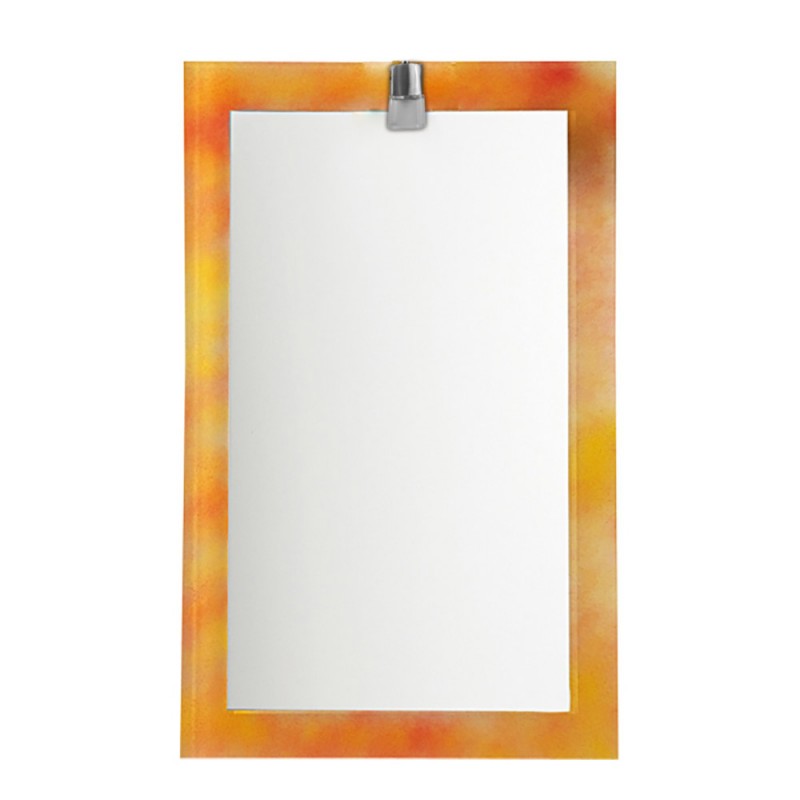 Bathroom wall mirror 55x80cm colored with light