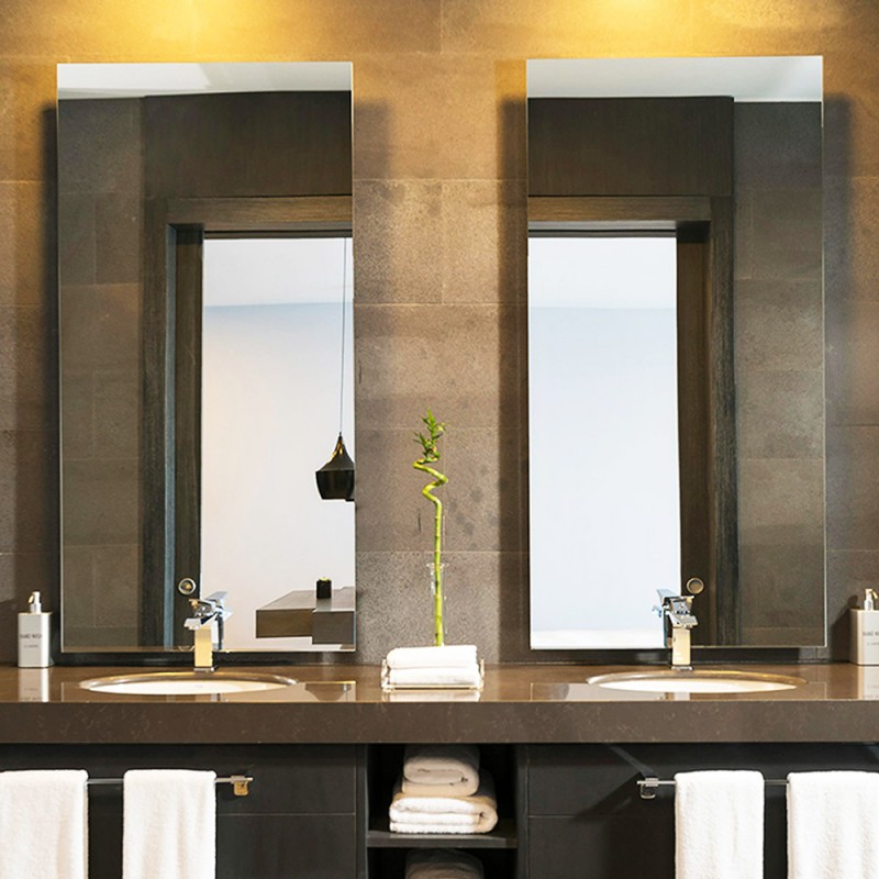  Rectangular bathroom mirror 40x80cm - 120x80cm
