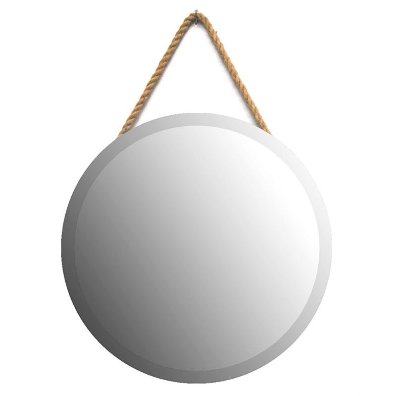  Round mirror Ø60cm - Ø90cm with natural rope