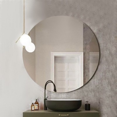 Στρογγυλός καθρέπτης μπάνιου τοίχου ροντέ κρεμαστός Φ50cm - Φ90cm